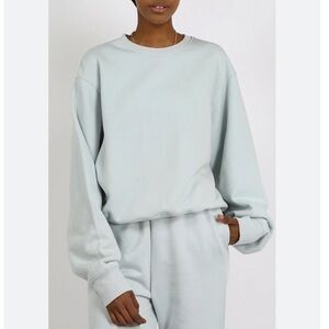 Brunette the label best friends sweatshirt in summer sky light blue